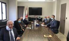 وزني التقى وفداً من أعضاء المجلس التنفيذي لاتحاد نقابات موظفي المصارف في لبنان 