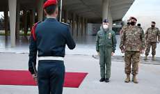 رئيس أركان الدفاع الإيطالي: على الشعب اللبناني أن يفخر بجيشه