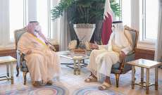 أمير قطر بحث مع وزير سعودي بالعلاقات بين البلدين وسبل تطويرها