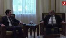 النشرة: سفير لبنان في دمشق يلتقي وزير السياحة السوري 