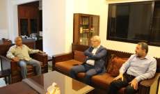 أسامة سعد يلتقي وفدا من حزب الله برئاسة محمود قماطي
