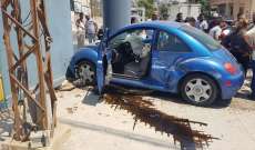 النشرة: جريحتان بحادث سير عند البوليفار البحري لمدينة صيدا