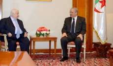 رئيس الوزراء الجزائري يبحث مع المعلم مستجدات الأزمة السورية 
