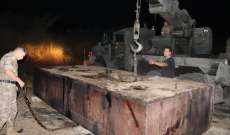 الجيش: ضبط آليات ومعدات استخدمت في عمليات سرقة للنفط الخام من أنبوب العراق- لبنان في البداوي