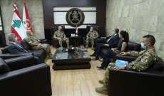 قائد الجيش تداول مع قائد اليونيفيل بالأوضاع العامة في لبنان والمنطقة