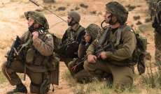 الجيش الإسرائيلي يعلن بدء مناورة عسكرية في المناطق المتاخمة للحدود مع لبنان