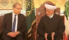 النجاري من دار الفتوى: نأمل إستمرار التعاون بين المؤسسة الدينية في الدولتين