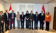 سفيرة كندا استضافت منصوري وسفراء دوليين ونقاش بالشؤون النقدية والمالية