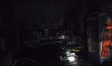 الدفاع المدني أخمد حريقاً داخل متجر في بنعفول - صيدا