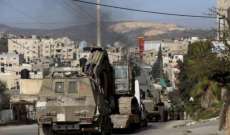 الجيش الإسرائيلي أعلن تنفيذ هجوم بمسيّرة على نابلس بعد إصابة جندي بإطلاق نار على موقع عسكري