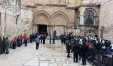 كنيسة القيامة في القدس تستعد لاستقبال النور المقدس