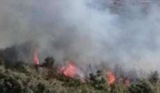 اندلاع حريق في الحريشة بين بلدتي البلمند وأنفة والدفاع المدني يعمل على إخماده