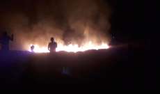إخماد حريق شب ليلا في خراج بلدة خربة داوود