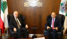 وزير الدفاع موريس سليم استعرض الأوضاع العامة مع النائب الان عون