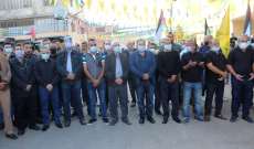 النشرة: حركة فتح أحيت احتفالا حاشدا في مخيم البص بذكرى رحيل ياسر عرفات