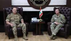 قائد الجيش استقبل قائد القوات الخاصة المشتركة الأميركية وسفير كازاخستان الجديد
