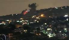 غارات إسرائيلية على عيترون وعيتا الشعب وقصف مدفعي على رامية وإطلاق صواريخ باتجاه ميرون