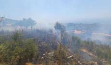 الدفاع المدني: إخماد النيران التي اندلعت في احراج عيتات والحؤول دون امتدادها الى المنازل المجاورة