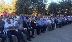 المئات من متقاعدي القوى المسلحة لبوا دعوة للقاء حاشد في راشيا