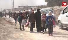 بدء عملية إجلاء مقاتلين مع عائلاتهم من جنوب الغوطة الشرقية