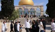 مستوطنون يقتحمون المسجد الأقصى بحماية من القوات الإسرائيلية