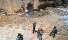 الشرطة الاسرائيلية أغقلت باب العامود بالقدس ومنعت الفلسطينيين من الدخول إلى البلدة القديمة