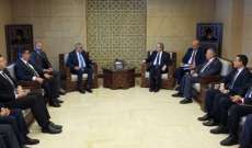 الوفد الوزاري اللبناني برئاسة بوحبيب التقى الأسد في دمشق