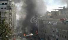 الاخبارية السورية: 3 تفجيرات في شارع التين بمنطقة السيدة زينب