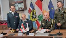 توقيع برنامج التعاون العسكري وتبادل الخبرات بين الجيشَين اللبناني والقبرصي في نيقوسيا