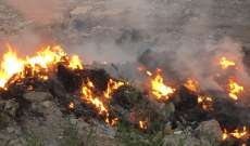 النشرة: اخماد حريق نفايات قرب معمل معالجة النفايات في صيدا