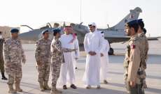 أمير قطر أعلن وصول أول دفعة من مقاتلات 