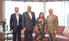 مخزومي استقبل رئيس الجامعة الاميركية في بيروت في زيارة وداعية