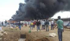 النشرة: مقتل طفلين اختناقا جراء حريق اندلع بمخيم للنازحين بشتورا