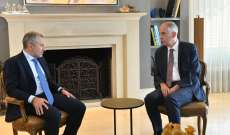السفير الفرنسي زار باسيل وبحث معه في اجواء زيارة لودريان والملف الرئاسي