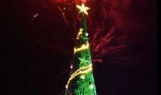 إضاءة شجرة الميلاد عند مدخل ابل السقي قضاء مرجعيون