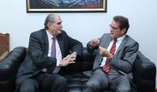 جريصاتي عرض الاوضاع العامة في لبنان والمنطقة مع سفير ألمانيا