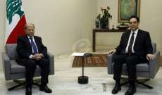 مصادر وزارية للشرق الأوسط: الرئيس عون لم يحلب صافياً في تعاونه مع دياب