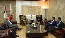 قائد الجيش التقى رئيس المحكمة الدولية الخاصة بلبنان القاضية ونائبها