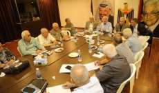 الأحمد عقد اجتماعا موسعا مع قيادة واقليم حركة فتح في لبنان