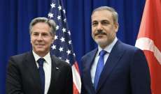 وزير خارجية تركيا لنظيره الأميركي: استهداف إسرائيل لسكان غزة بشكل جماعي أمر غير مقبول