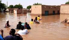 الأمم المتحدة: تضرر 25 ألف شخص ونزوح 2500 جراء السيول وسط السودان