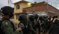 الجيش المكسيكي قتل 9 مسلحين في تبادل لإطلاق النار قرب الحدود