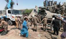 ارتفاع عدد قتلى خروج قطار عن سكته في باكستان الى 40