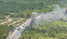 مسيّرة إسرائيلية استهدفت سيارة بمنطقة كوثرية الرز على طريق أبو الأسود