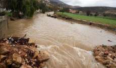 النشرة: إرتفاع منسوب نهر الليطاني نتيجة تساقط الأمطار 