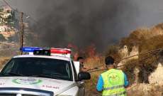 جمعية الرسالة للاسعاف الصحي واصلت إخماد الحرائق التي اندلعت في 15 بلدة يومي السبت والاحد