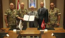 توقيع اتفاقية تعاون بين الجيش والجمعية اللبنانية لفرسان مالطا