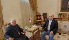 العبسي التقى ممثل حماس في لبنان واطلع على تطورات الاوضاع الميدانية والسياسية في غزة