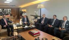 لقاء بين باسيل وسفراء قطر وفرنسا والسعودية ومصر في البياضة