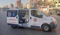 الدفاع المدني: جريح نتيجة حادث سير بين دراجتين ناريتين على أوتوستراد الماريوت- بيروت